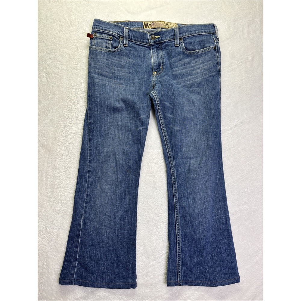Vintage Hollister Women's Flare Jeans, Size 11R HCO Y2K Boho See Inseam Pic
